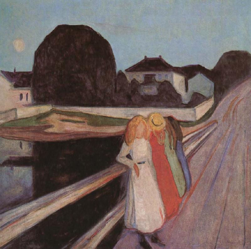 Edvard Munch Four Girl on the bridge China oil painting art